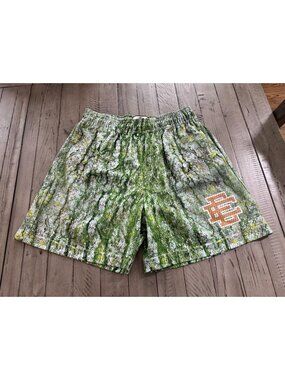 Eric Emanuel EE Basic Mesh Shorts Green Bark/Brown Camo Medium